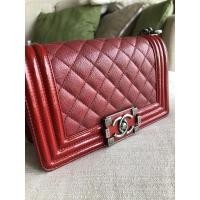 ราคา chanel boy 8 สีแดงCalf (15379835769)