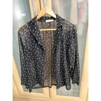 ราคา เสื้อคลุมลายจุดสีดำ ซีทรู (22471580691)