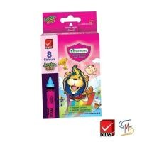 ราคา Master Art มาสเตอร์อาร์ต สีเทียน ขนาดจัมโบ้ 8 สี จำนวน 1 กล่อง (1953253602)