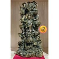ราคา เจ้าแม่กวนอิม ประทับยืนบนมังกร (9 มังกร..สูง 15.2 นิ้ว) **ทองเหลือง..นำเข้าจากจีน** (TP0047) (18305025547)
