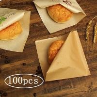 ราคา Springevenbliss 100pcs สามเหลี่ยมรูปร่างกระดาษคราฟท์ Paaging แซนวิช Oilproof Doughnut ขนมปังแฮมเบอร์เกอร์ทิ้งกระเป๋าครัว Party ร้านอาหาร Springevenbliss (46159556761)