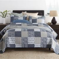 ราคา ผ้าคลุมเตียงวินเทจ ขนาด 7-8 ฟุต ผืนใหญ่ cotton100% ผ้าฝ้าย (4571441836)