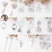 ราคา S925 ต่างหูเงินแท้ เพชร CZ ตุ้มหูเงินแท้ Sterling Silver Stud Earrings (4756095511)