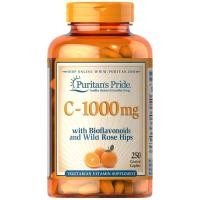 ราคา Puritan's Pride Vitamin C-1000 mg with Bioflavonoids & Rose Hips / 250 Caplets Exp.12/23 (10844486301)
