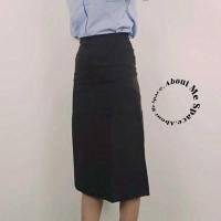 ราคา กระโปรงทรงเอเอวสูง ไม่ผ่า ผ้าฮานาโกะ ผ้ายืดไม่ต้องรีด (25901627033)