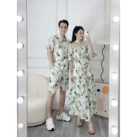 ราคา [รุ่นใหม่] ชุดไปทะเลผู้หญิงลายดอก-คู่รัก กลุ่ม ครอบครัว ชุดบริษัทลายดอกไปทะเล (44208819938)