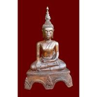 ราคา พระพุทธรูปล้านช้าง เชียงรุ้ง ศิลปะลาว เนื้อสำริด ฐานสามขา หน้าตัก5นิ้ว ใต้ฐานดินเก่า (47359284547)