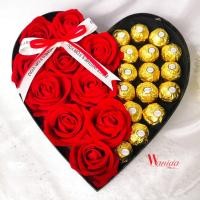 ราคา กล่องดอกไม้พรีเมี่ยมวาเลนไทน์ ของขวัญให้แฟน ของขวัญวาเลนไทน์​ Valentine​gift FerreroRocher​ (18172286995)