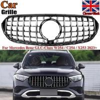 ราคา SAIQINGSP Chrome + สีดําสําหรับ Mercedes-Benz X254 GLC Class 2023 + GT R สไตล์ Grille รถอุปกรณ์เสริมเครื่องมือ (51959402039)