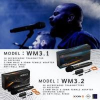 ราคา ไมค์ลอย Icon professional wireless microphone รุ่น WM3.1 / WM3.2 ชาร์จแบตได้ (26143698222)