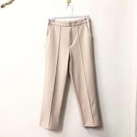ราคา กางเกงผ้าโรเชฟ ตีเกร็ดหน้า สีครีม (2765979979)