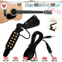 ราคา CAJA1 Sound Hole Pickup, with Tone 12-hole Acoustic Guitar Pickup, Professional Volume Adjustable Guitar Parts Volume Controller (45808864004)