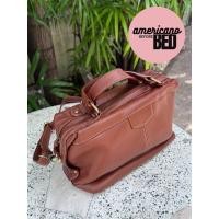 ราคา กระเป๋าหนังแท้ ชามัวร์พ่น สีน้ำตาล (41016221072)