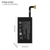 ราคา แบตเตอรี่สำหรับNokia Lumia 1020 EOS RM-877 ฿ 876 875 877 1020 RM-876 RM-875 เปลี่ยนแบตเตอรี่ BV-5XW 2000MAh (50857137621)
