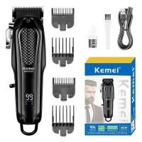ราคา Kemei KM-PG1071 USB ชาร์จปัตตาเลี่ยนผมไร้สาย Professional Hair Clipper ชาร์จไฟฟ้าผม Trimmer ตัดผมตัดผมเครื่อง (40403047017)