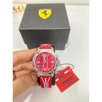 ราคา Ferrari หน้าปัด 34 มม. หายาก Scuderia Ferrari Academy Analog Red Dial Boy's Watch-0810023 บางทีมีบางมีหมด (7978019193)