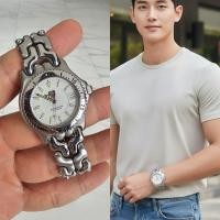 ราคา ผ่อน 0% นาฬิกาข้อมือ ✅มือสอง สภาพเยี่ยม T✩G HE✩ER หน้าปัดขาว 2 ชั้น K2wh38 King size men. (40850615181)