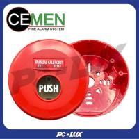 ราคา CEMEN สวิตช์กดเตือนภัยเหตุเพลิงไหม้ด้วยมือ พร้อมฐานติดกำแพง Type 1 รุ่น S-336 (40071621266)
