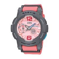 ราคา Casio Baby-G นาฬิกาข้อมือผู้หญิง สายเรซิ่น รุ่น BGA-180-4B2 - สีชมพู (446027732)