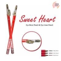 ราคา Sweet Heart Eye Brow Pencil & Eye Liner Pencil + Sharpener สวีทฮาร์ท ดินสอเขียนคิ้ว มีกบเหลา ✨ (28774911903)