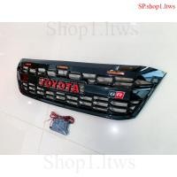 ราคา LA กระจังหน้า Toyota Vigo 2008 GR กระจังหน้าแต่งวีโก้ กระจังหน้ารถ [ ดำเงา ไฟส้ม ] (57855713706)