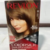 ราคา REVLON COLORSILK ครีมเปลี่ยนสีผม 50สีน้ำตาลเทาอ่อน สูตรไม่มีแอมโมเนีย (7331557043)