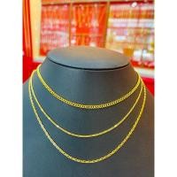 ราคา สร้อยคอทองแท้96.5% 2สลึง ลายบิดแบน สินค้าขายได้จำนำได้ พร้อมใบรับประกันสินค้า (6975403704)