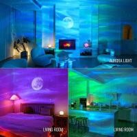 ราคา Christmas Aurora Galaxy Projector Night Light With Bluetooth Music Speaker LED Northern Lamp (24788073089)