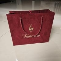 ราคา ถุงกระดาษ frank n co tote bag ถุงกระดาษ วัสดุ Frank&Co Velvet (48353882159)