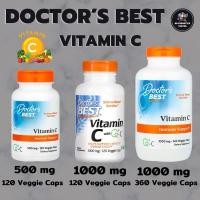 ราคา วิตามินซี Doctor's Best, Vitamin C with Q-C, 500 mg 120 Veggie Caps, 1000 mg 120 Veggie Caps, 1000 mg 360 Veggie Caps (24740416733)