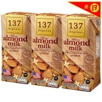 ราคา 137ดีกรีน้ำนมอัลมอนด์สูตรดังเดิม 180มล แพค 3 137 Degrees Almond Milk Original 180ml Pack 3 [8854761951352 ] (40180778522)