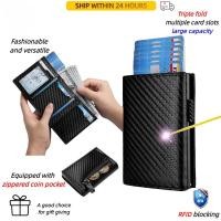 ราคา ฟรีที่กําหนดเองชื่อผู้ชายสามพับหนังแท้ผู้ถือบัตรคาร์บอนไฟเบอร์แม่เหล็กป้องกันการโจรกรรมแปรงกระเป๋าสตางค์อลูมิเนียมอัลลอยด์กระเป๋าสตางค์RFIDกร (44112522178)