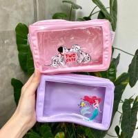 ราคา Daiso ญี่ปุ่น Pvc แต่งหน้ากระเป๋า Rapunzel Ariel Dalmantions ตัวอักษรอเนกประสงค์มัลติฟังก์ชั่นไม่ซ้ําการ์ตูนของขวัญน่ารัก (43778750838)