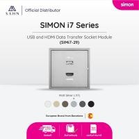 ราคา USB & HDMI SOCKET MODULE ชุดเต้ารับ USB และ HDMI พร้อมเฟรมประกอบเซ็ต (simi7-29) (43560218910)