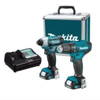 ราคา [คอมโบเซ็ต] MAKITA CLX224X1 : สว่านเจาะไร้สาย+ไขควงกระแทกไร้สาย DF333DZ+TD110DZ (29654727419)
