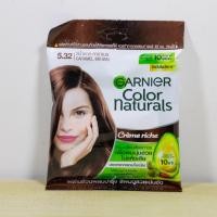 ราคา ครีมเปลี่ยนสีผม การ์นิเย่ สีน้ำตาลคาราเมล 5.32 ของแท้‼️ | Garnier Color Naturals (สีผม,ยาย้อมผม,Garnier Hair Color) (28927978274)