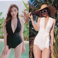ราคา SW1-39 ชุดว่ายน้ำคอวีแบบผูก M-XL ชุดว่ายน้ำฟรีไซส์ ชุดว่ายน้ำผูกเชือก ชุดว่ายน้ำวันพีชสีดำ ชุดว่ายน้ำวันพีชสีขาว (22646350345)