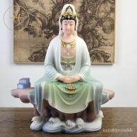ราคา หินอ่อนสีขาวนั่งสมาธิพระอวโลกิเตศวรโพธิสัตว์บ้านบูชาบ้านเจ้าแม่กวนอิมทะเลจีนใต้ 5BBD (21894962310)