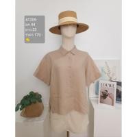ราคา เสื้อเชิ้ตแขนสั้น ผ้าลินินผสม เสื้อมือสอง Hana Factory (47259635783)