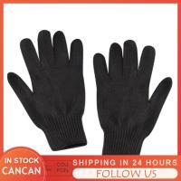 ราคา Cancanshop LUCKDANO ถุงมือตัดเหล็กลวดตาข่ายระดับ 5 ป้องกันความปลอดภัยทำงานสำหรับห้องครัวแปรรูปอาหารแก้วพกพาไม้แกะสลักสีดำ 24 ซม. 11 ซม. 1 คู่ (51708383577)
