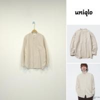 ราคา เสื้อเชิ้ตคอจีนผ้าฝ้ายผสมลินิน (47001225641)