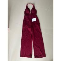 ราคา จั๊มกางเกง คล้องคอ โชว์หลัง ผ่าขาด้านข้าง ทั้ง 2 ข้าง สี red wine ไซส์ S งานป้าย MYWYNN (29765538020)
