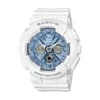 ราคา Casio Baby-G นาฬิกาข้อมือผู้หญิง สายเรซิ่น รุ่น BA-130, BA-130-7A2 - สีขาว (2374431844)
