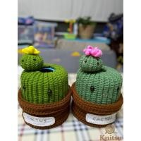 ราคา กล่องทิชชูไหมพรมรูปกระบองเพชรถักมือ | กล่องใส่ทิชชูแฮนด์เมดน่ารัก Cactus Crochet Tissue Box (40857759896)