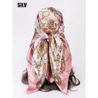 ราคา ผ้าพันคอไหมลายสีชมพูอ่อน (51051760977)
