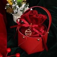 ราคา ใหม่ - CHRISTMAS TOTE BUCKET กระเป๋าหนัง COOKIES DRY เค้ก SNACK CANDY CHRISTMAS - กล่องของขวัญ VELVET GIFT BAG EVE - CHRISTMAS กระเป๋าหนัง (41622680604)