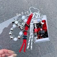 ราคา Original Zhang Linghe Chasing หยก Xie Zheng สินค้าวัสดุสนับสนุนทําด้วยมือบริสุทธิ์ที่กําหนดเองกระเป๋าตัวอักษรแขวนพวงกุญแจฟรีภาพ (44330179055)