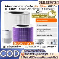 ราคา 【COD】ราคาโปร (มี RFID)4 COMPACT ไส้กรองอากาศ ไส้กรอง 2in1 PM.2.5 ฝุ่น กลิ่น ควัน แบคทีเรีย อากาศ [H13 เกรดการแพทย์] (43028221133)