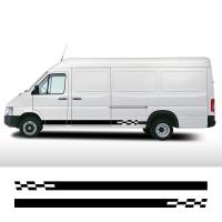 ราคา 2 ชิ้น/ล็อตรถทั้งสองด้านสติกเกอร์ Custom Camper Van Conversion Stripes กราฟิกไวนิล Decals สําหรับ Volkswagen VW LT35 อุปกรณ์เสริม (51709577823)