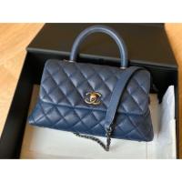 ราคา Chanel coco 9.5” holo23x navy rhw (6022182651)